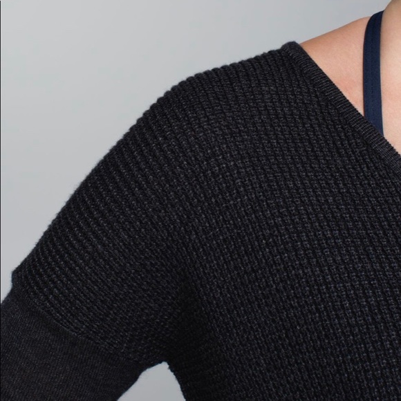 Lululemon The Sweater Life heathered black 4 - Picture 4 of 12